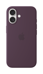 [MYY43ZM/A] Apple iPhone 16 Silicone Case with MagSafe - Plum