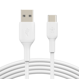 [CAB001bt1MWH2PK] Belkin BoostCharge USB-C to USB-A Cable 1m (2 Pack) - White