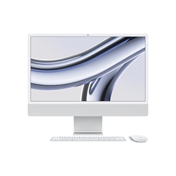 [MQR93LL/A-OB] Apple iMac 24-Inch: M3 8-Core GPU (8GB Unified, 256GB SSD, Wi-Fi, Silver) - Open Box